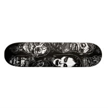 Horror Movie Monster Masks (b&w) Skate Decks
