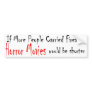 horror movies bumper sticker