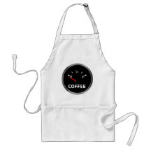 Hors de la jauge de carburant de café tabliers