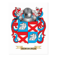 Horsburgh Coat of Arms (Family Crest) Postcard