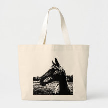 horse2bw canvas bags