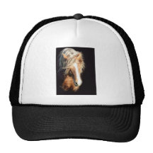 Horse Against Black Mesh Hats