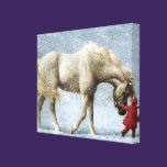 Horse and Girl Wrapped Canvas canvas prints