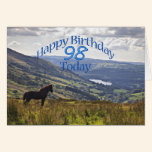 Horse and landscape 98th birthday card cards