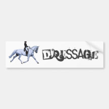Horse Art EXTREME DRESSAGE Bumper Stickers