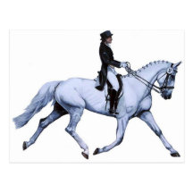 Horse Art EXTREME DRESSAGE Postcard