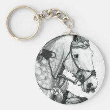 Horse Art EXTREME EVENTING Keychain