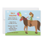 Horse Back Rider Birthday Party Invitation