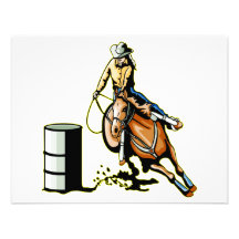 Horse Barrel Racing Personalized Announcement