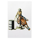 Horse Barrel Racing Stationery