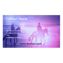 Horse Beach Walk Business Card business cards
