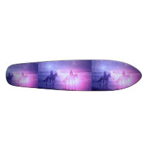 Horse Beach Walk on a Skateboard skateboards