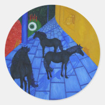 Horse Blues Area Sticker