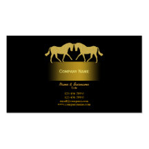Horse business marketing business cards