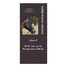 Horse business marketing custom rack cards