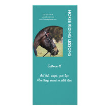 Horse business marketing rack card template