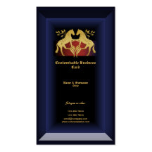 Horse business profile ranch western blue gold business card templates