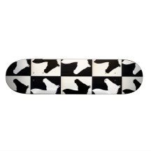 Horse checkers custom skateboard