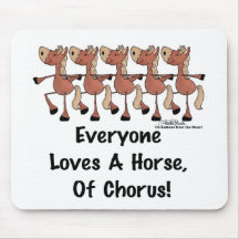 Horse Chorus Line Mouse Mat