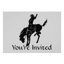 Horse Cowboy Invitation