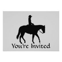 Horse Cowboy Invitation