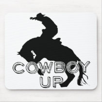 Horse - Cowboy Up Mouse Pads