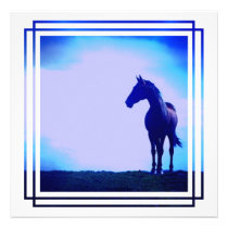 Horse Design Invitation invitations