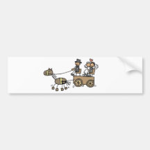Horse Drawn Carriage For Weddings Bumper Stickers