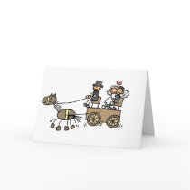 Horse Drawn Carriage For Weddings Card