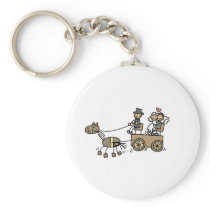 Horse Drawn Carriage For Weddings Key Chains
