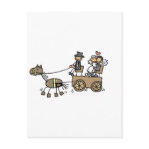 Horse Drawn Carriage For Weddings Post Cards