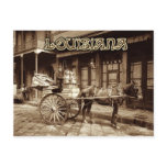 Horse drawn milk cart, New Orleans, Louisiana Post Cards