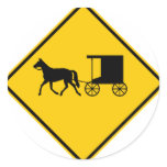 Horse-drawn Vehicle Traffic Highway Sign Sticker
