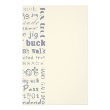 Horse Gaits Stationery