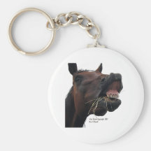 Horse: Hay! Keychain