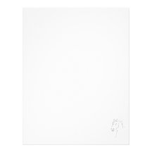 Horse head sketch customized letterhead
