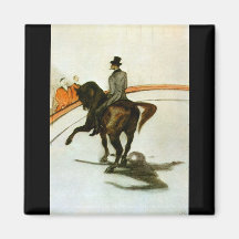 Horse in the Ring by Toulouse-Lautrec Magnet