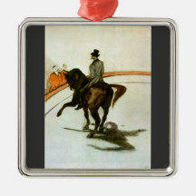 Horse in the Ring by Toulouse-Lautrec Christmas Ornament