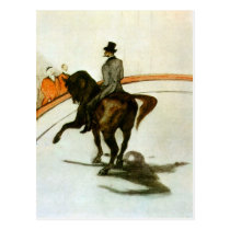 Horse in the Ring by Toulouse-Lautrec postcards