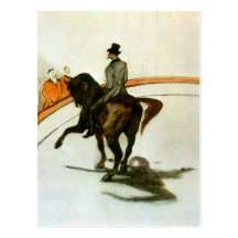 Horse in the Ring by Toulouse-Lautrec Postcards