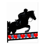 Horse Jumping Post Card