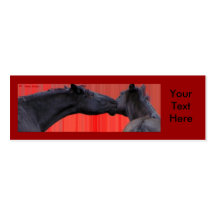 Horse Kiss Customizeables Business Cards