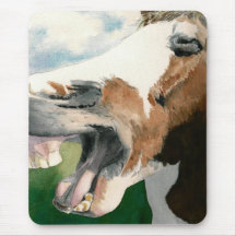 Horse Laugh Mouse Pads
