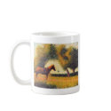 Horse lover art George Seurat pointillist painting mugs