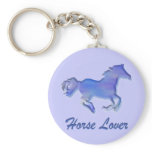 Horse Lover Blue Keychains