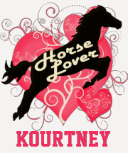 Horse Lover Personalized Kourtney Tshirts