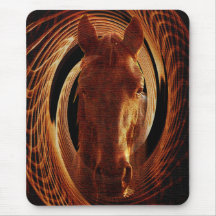 Horse Mouse pad Blackhorse