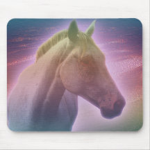 Horse Mouse pad Whitehorse01