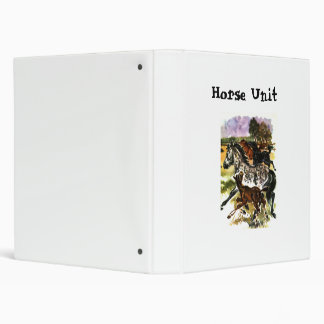 Horse Notebook Vinyl Binder