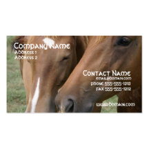 Horse Nuzzle Business Card